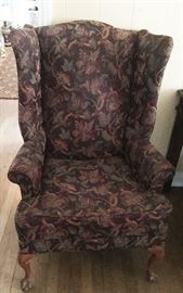 PAIR OF WINGBACK CHAIRS
