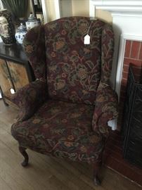 PAIR OF WINGBACK CHAIRS