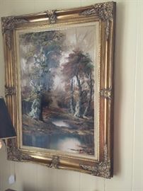 LOVELY OIL ON CANVAS LANDSCAPE