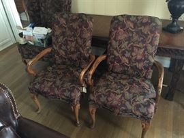PAIR OF FRENCH STYLE ARMCHAIRS