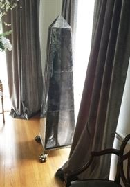 PAIR OF MARBLE OBELISKS