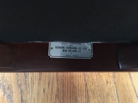 CONTEMPORARY SET OF TWELVE (12)  GEORGIAN STYLE MAHOGANY CHAIRS MANUFACTURED BY GEORGIAN FURNITURE COMPANY FOR  M. S. RAU IN NEW ORLEANS