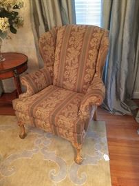 PAIR OF OVER SIZED WINGBACK CHAIRS