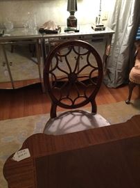 SET OF FOUR (4) JOHN WIDDICOMB SPOKE BACK SIDE CHAIRS