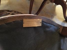 SET OF FOUR (4) JOHN WIDDICOMB SPOKE BACK SIDE CHAIRS