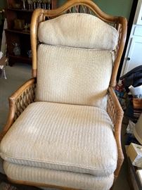 Barcalounger Rattan Recliner