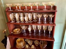 Vintage Fostoria Versailles Topaz Glass