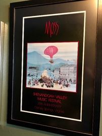 Framed Shenandoah Valley Music Festival Poster