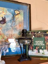 Vintage Victorian Style Oil lamp