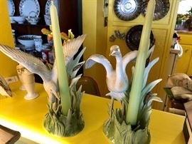 Fitz & Floyd Swan Candleholders
