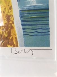 Parkwest Gallery Lithograph, STATUE OF GOLD by Emile Bellet.   Print measures 17 1/2 x 20 1/4".   With frame measures 22 x 24 1/2".  