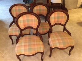 Victorian Balloon Chairs - set of 4