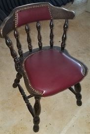 One of four side chairs