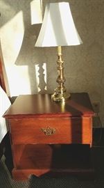 One of ten night stands and lamp