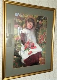 One of thirty framed prints