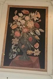 One of pair paintings