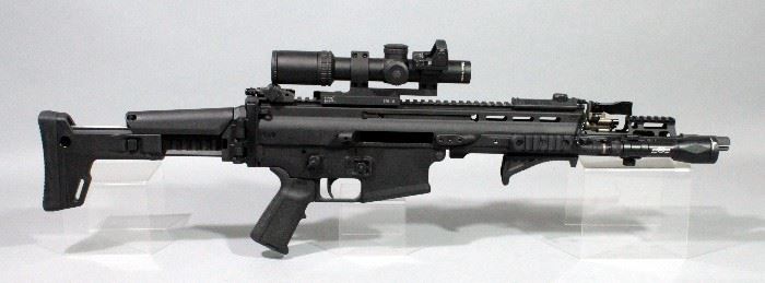 FN Herstal FNH Scar 17S Rifle, 7.62x51, SN# HC18144, Trijicon AccuPoint 1-4x24 Scope, Trijicon RM06 Red Dot Sight, SureFire Scout Light