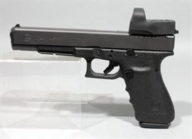 Glock 40 Gen 4 Pistol, 10mm Auto, SN# ZKB506, 3 14-Round Mags, Leupold DP-Pro Delta Point Pro Reflex Dot Sight, Grip Panels, Hard Case & Paperwork