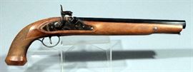 Belgian Black Powder Single Shot Dueling Pistol, SN# 335, 10" Barrel