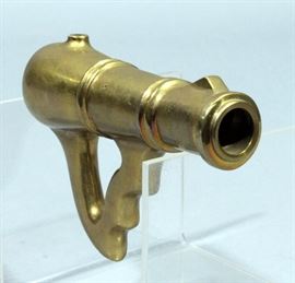 Dixie Single Shot Black Powder Hand Canon, .50 Cal Black Powder, 3.5" BBL, 4.5"L Total, Solid Brass