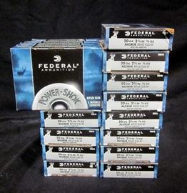 Federal Power Shok 20 Gauge Maximum Rifled Slugs, 16 Boxes of 5, 80 Total Shotshells
