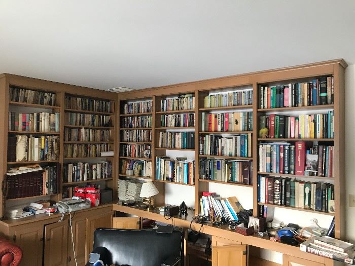 BOOKS AND BOOKS.  AND MORE BOOKS  . . .