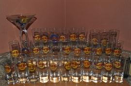 Hard Rock Café shot glasses set of 33, new/newer, some with original box