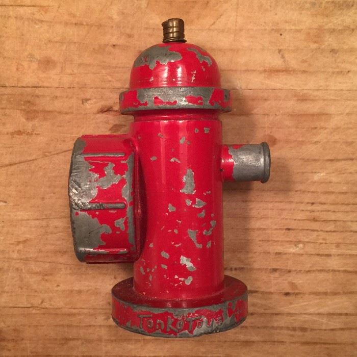 Tonka 1950s vintage red fire hydrant