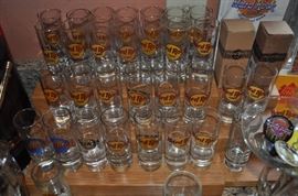 Hard Rock Café shot glasses set of 33, new/newer, some with original box