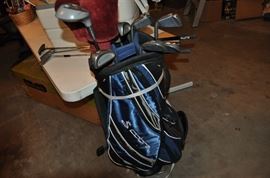 Max Power golf clubs, golf bag