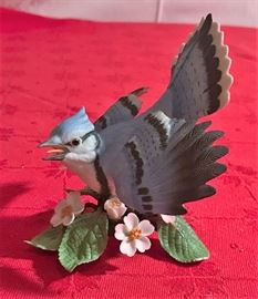 Lenox 1999 Red Headed Woodpecker and Blue Jay  http://www.ctonlineauctions.com/detail.asp?id=679955