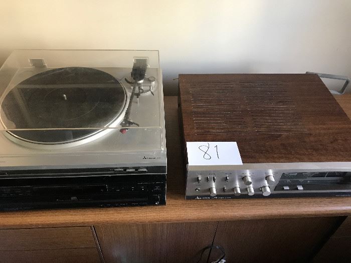 Mitsubishi turntable & Receiver and Sony CD Changer  http://www.ctonlineauctions.com/detail.asp?id=680801