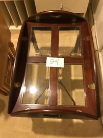  Wood and glass table, TV Trays, and Bowls  http://www.ctonlineauctions.com/detail.asp?id=680838
