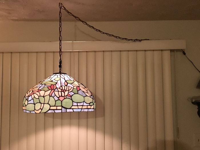 Stained Glass Swag Lamp