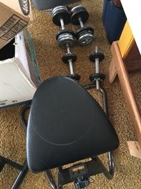 Free Weights and Weight Bench