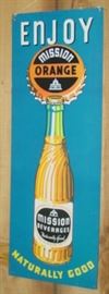Metal Mission Orange Soda Sign