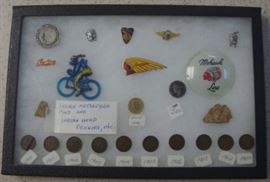 Indian Motorcycle Pins & Indian Head Pennies