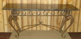 Marble Top & Iron Base Table