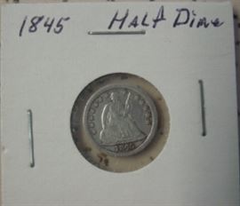 1845 Half Dime
