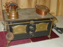 1930's Child's Size Electric Cook Stove - Works - Made In Germany
