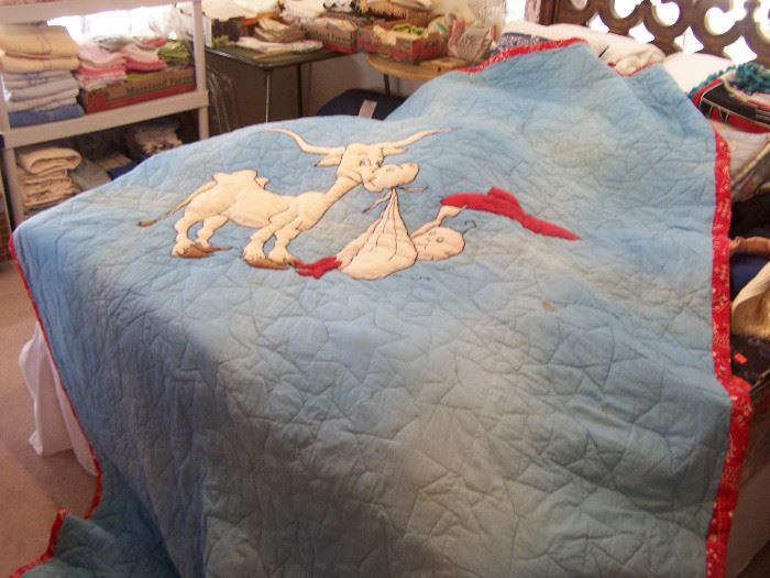 "Birth place of the cowboy" quilt