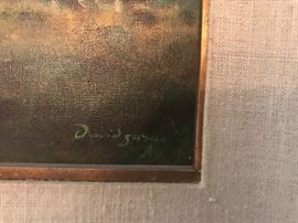 Signed & Framed Oil Painting by David Garcia