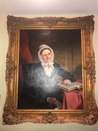 27" x 34"  Oil on Canvas unsigned
Portrait of a Woman
C. 1810