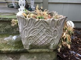 Cement planters