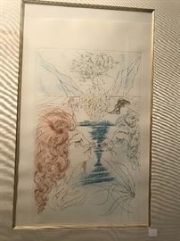 "Kissing Grapes" by Dali