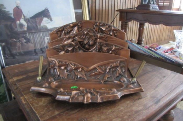 ALBERT GILLES COPPER WORK SIGNED BY THE QUEBEC ARTIST