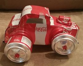 Handmade Coca-Cola Car Made of Cans 