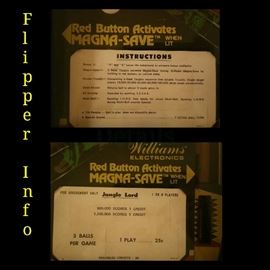 Williams Jungle Lord Pinball Machine Circa 1981