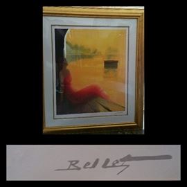 Emile Bellet, D'or et de Reve, 2005, 29" x 24" Seriolithograph in color on paper, signed in plate, appraised at $650 in 2006.