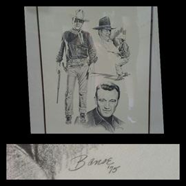 Banse 1975 Framed Print, John Wayne